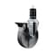 Service Caster 5'' Semi Steel Swivel 1-5/8'' Expanding Stem Caster with Brake SCC-EX20S515-SSR-PLB-158 - alternate 1